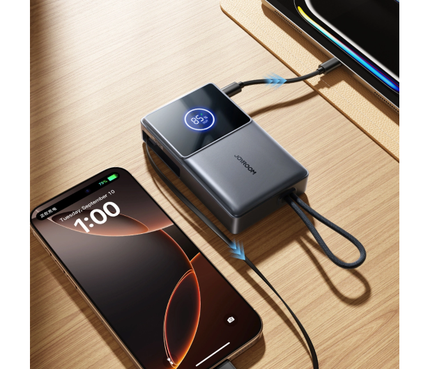 JoyRoom JR-PR1 10000mAh 22,5W ze zwijanym kablem USB-C - 1474246 - zdjęcie 3